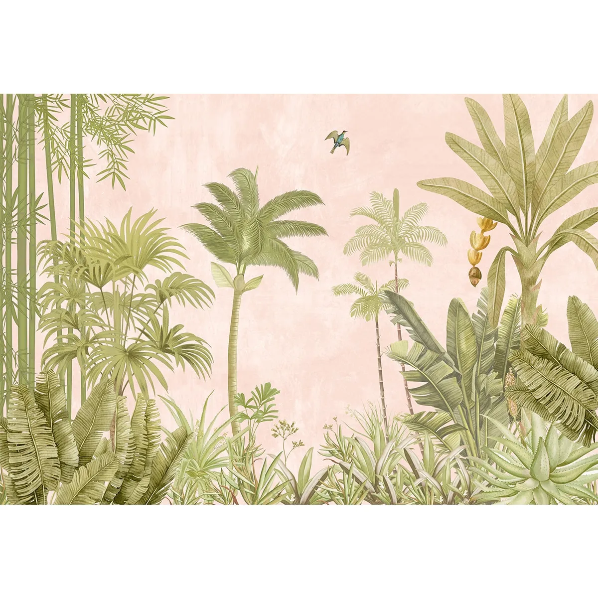 A Jungle Village, Nature Theme Wallpaper, Customised