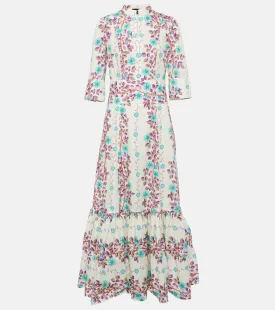 Cotton shirt dress with Etro print, multicolor